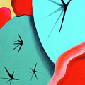 Bold Cacti with Red Flowers 4